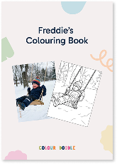 Printed colouring book